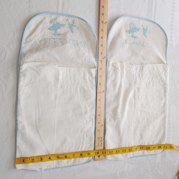 Vintage Embroidered  Silverware Holders Lot of 4 - Picture 11 of 13